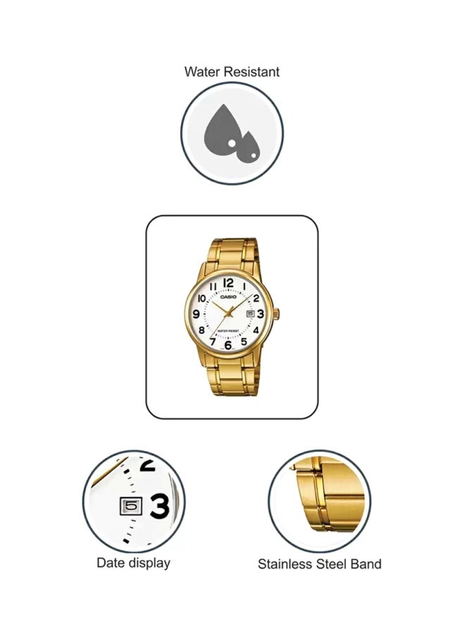 CASIO - Stainless Steel Analog Quartz Watch Set MTP/LTP-V002G-7BUDF - Image 1