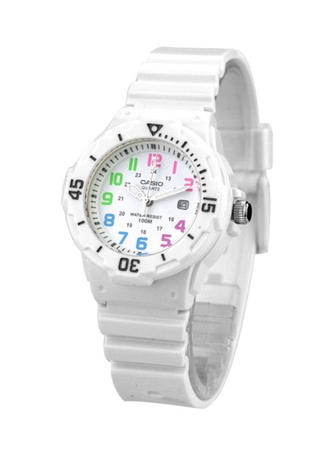CASIO - Women's Enticer Quartz Analog Watch LRW-200H-7BVDF - 34 mm - White - Image 1