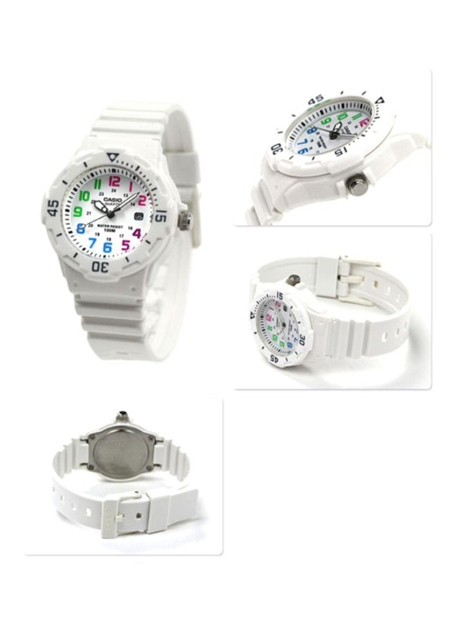 CASIO - Women's Enticer Quartz Analog Watch LRW-200H-7BVDF - 34 mm - White - Image 1