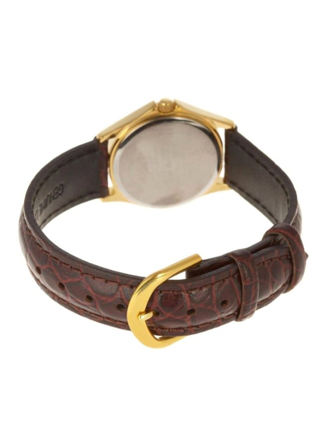CASIO Women's Leather Quartz Analog Watch LTP-1183Q-7ADF - 32 mm - Brown - Image 2