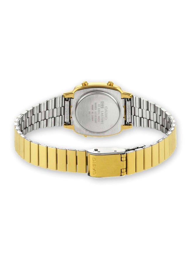 CASIO Women's Water Resistant Digital Watch LA670WGA-1DF - 25 mm - Gold  - Image 2