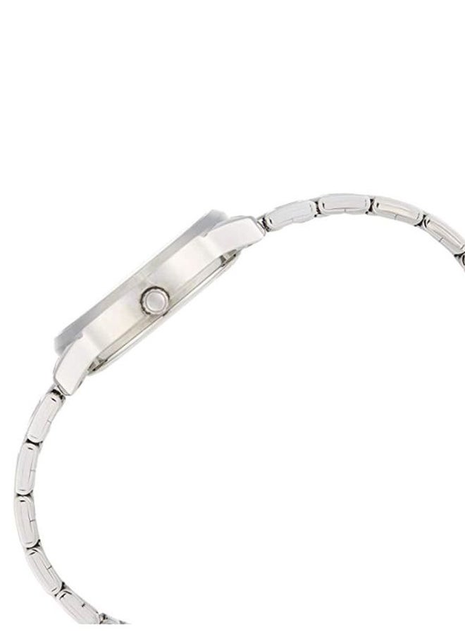 كاسيو ساعة يد بعقارب إنتيسر طراز LTP-1303D-4A - مقاس 36 مم - فضي للنساء - Image 3