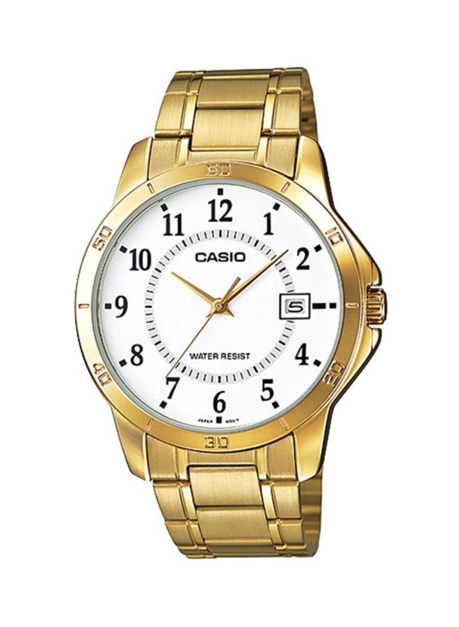 CASIO Men's Stainless Steel Watch MTP-V004G-7BUDF - 30 mm - Gold - Image 1