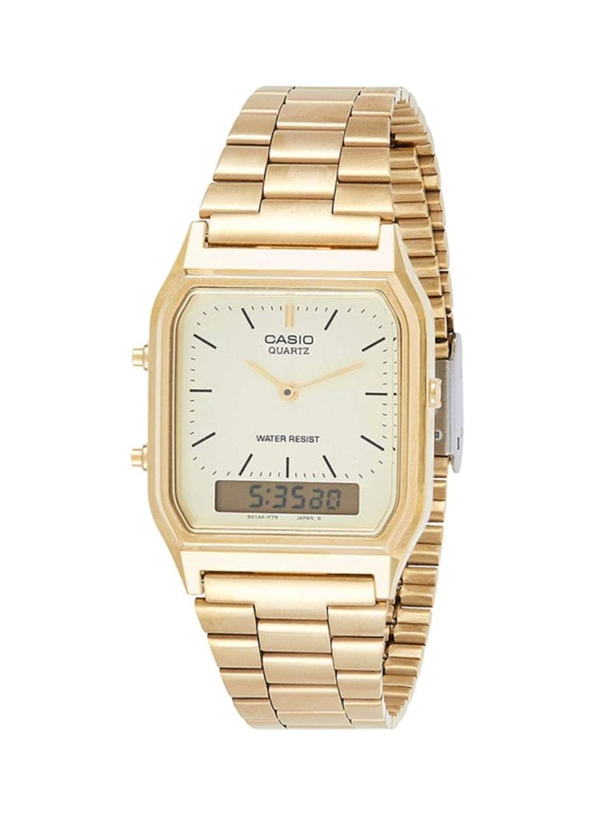 Men's Water Resistant Analog & Digital Quartz Watch AQ-230GA-9DMQ - 30 mm - Gold - v1624463519/N11954442A_1