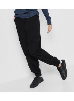 Basic Essential Cargo Pants Black