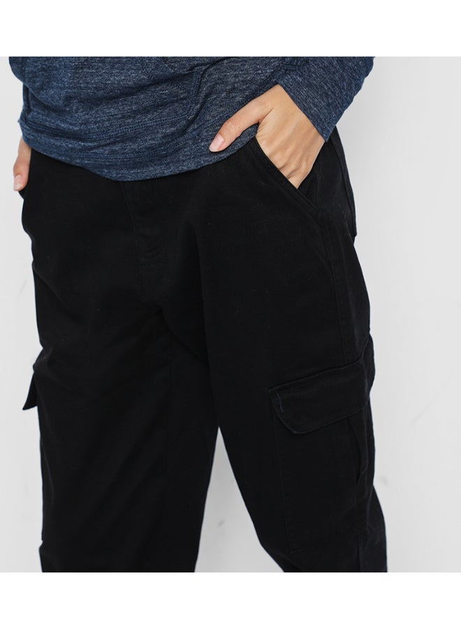 Aeropostale - Basic Essential Cargo Pants Black - Image 1