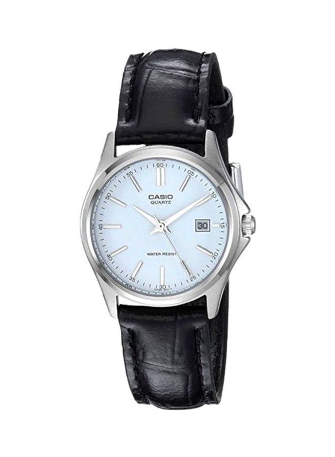 كاسيو ساعة يد إنتايسر بعقارب طراز LTP-1183E-7A - مقاس 32 مم - لون أسود للنساء - Image 1