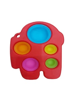 Five Push Dimple Fidget Toy Red