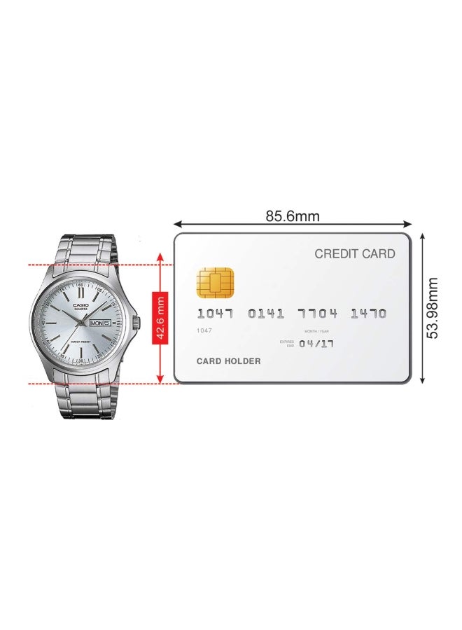 CASIO - Men's Men's Stainless Steel Analog Watch MTP-1239D-7A - 38.5 mm - Image 1