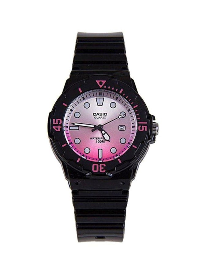 CASIO Women's Rubber Analog Wrist Watch LRW-200H-4EVDR - 39 mm - Black - Image 1