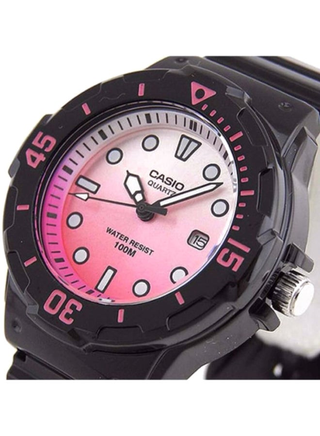 CASIO Women's Rubber Analog Wrist Watch LRW-200H-4EVDR - 39 mm - Black - Image 3