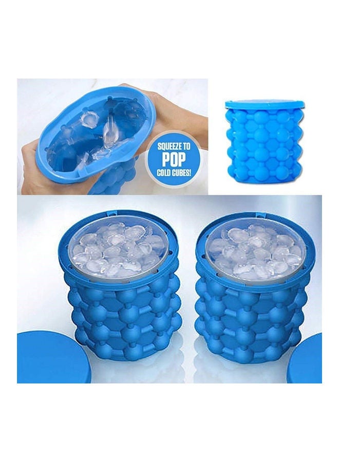Cady One - Bucket Shape Ice Cube Maker Blue 20x15x20cm - Image 1
