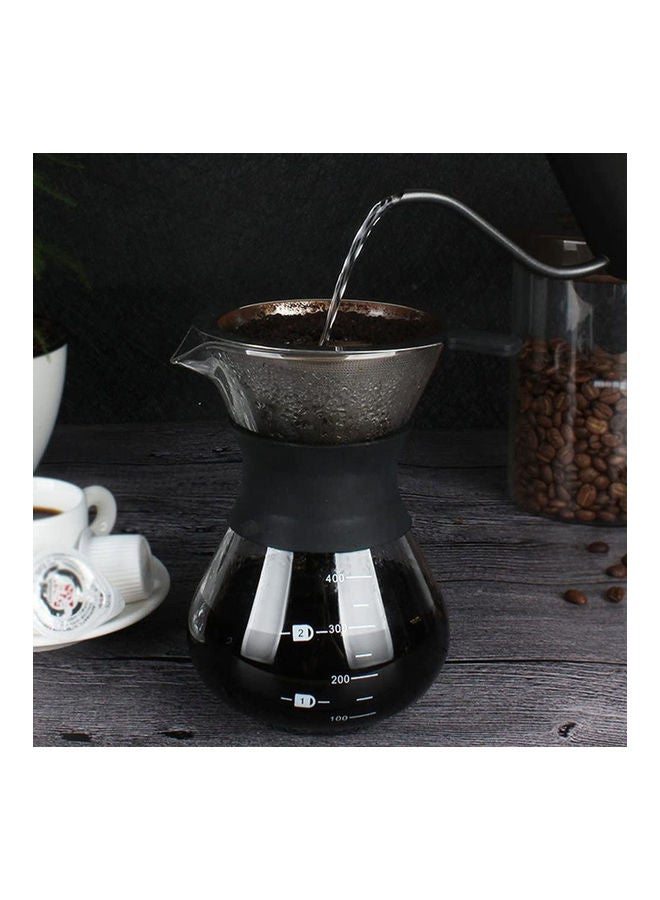 Cady One Filter Drip Coffee Maker Silver/Black/Clear 400ml - Image 3