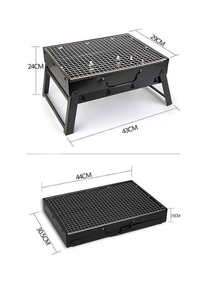 Cady One Portable BBQ Charcoal Grill Black 43x24x29cm  - Image 2