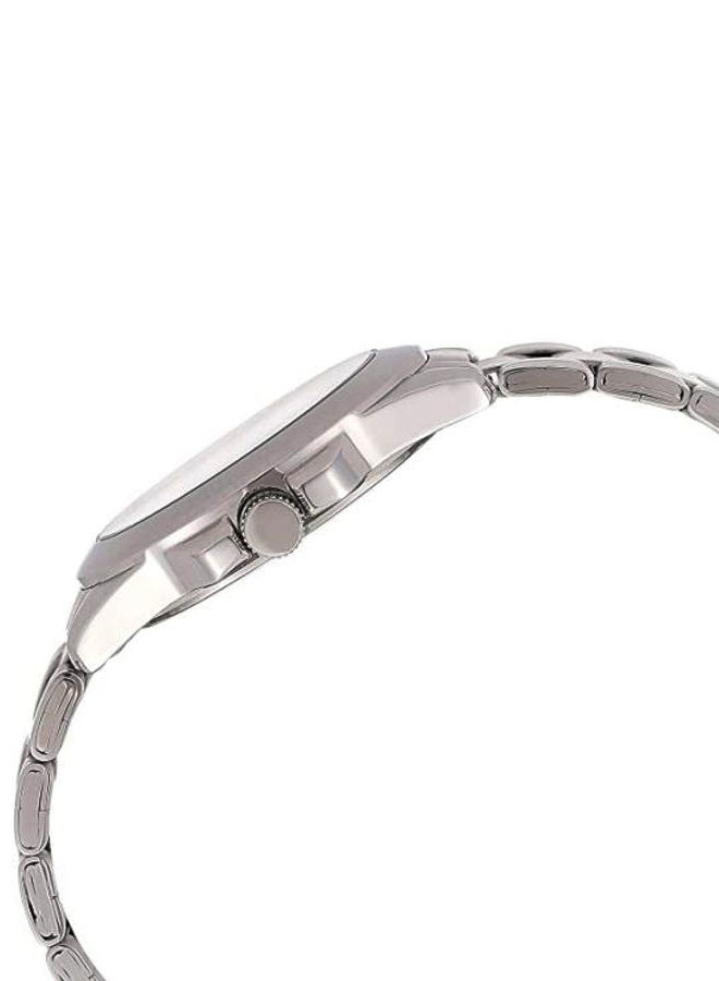 كاسيو ساعة يد كوارتز بعقارب وسوار من الإستانلس ستيل طراز MTP-1215A-7B2DF - 43 مم - فضي للرجال - Image 3