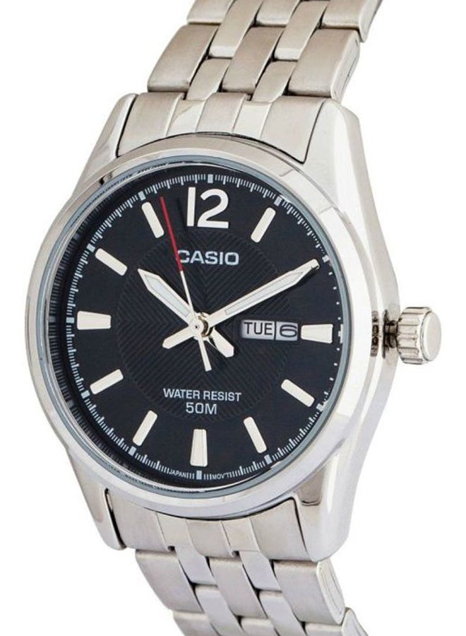 كاسيو ساعة يد إنتايسر كوارتز بعقارب مقاومة للماء طراز LTP-1335D-1AVDF - 36 مم - فضي للنساء - Image 4