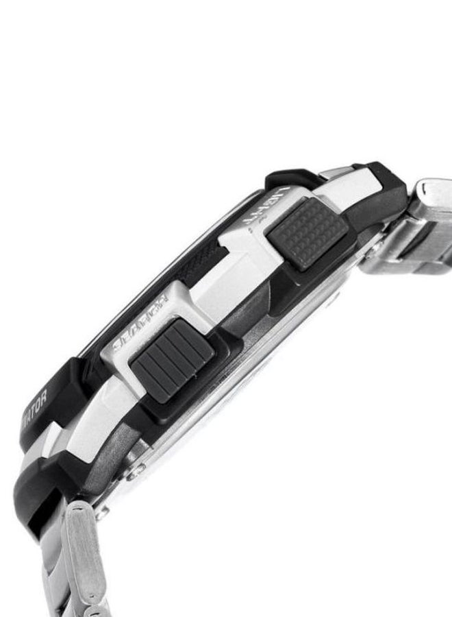CASIO - Boys' Classic Stainless Steel Digital Quartz Watch AE1000WD - 44 mm - Silver - Image 1