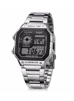 Men's Youth Digital Watch AE-1200WHD-1A - 42 mm - Silver - v1624480965/N12598986A_5