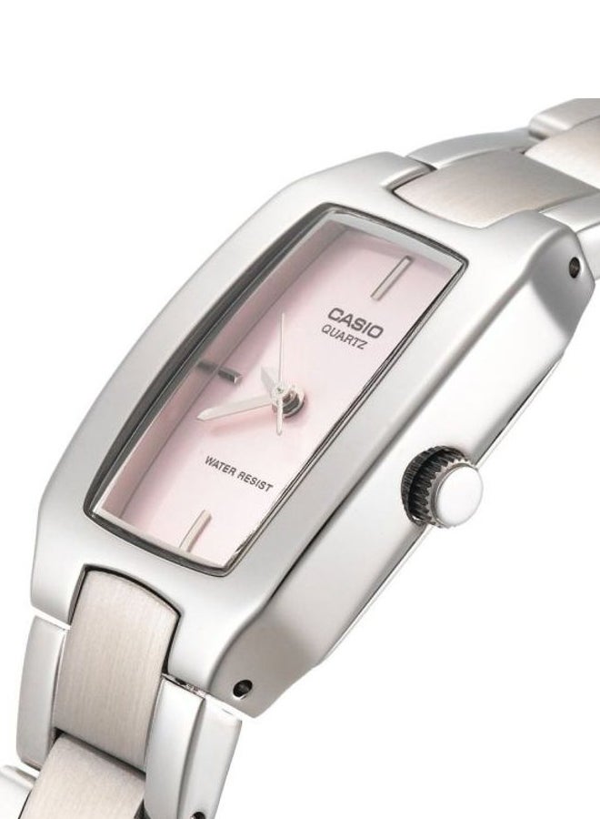 كاسيو ساعة يد إنتايسر بعقارب طراز LTP-1165A-4C - مقاس 33 مم - لون فضي للنساء - Image 4