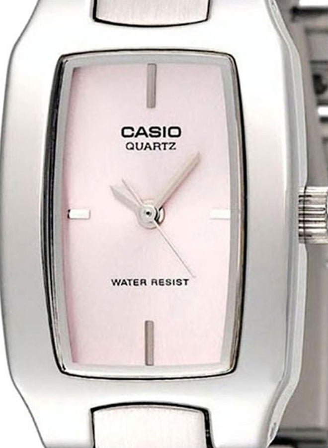 كاسيو ساعة يد إنتايسر بعقارب طراز LTP-1165A-4C - مقاس 33 مم - لون فضي للنساء - Image 5