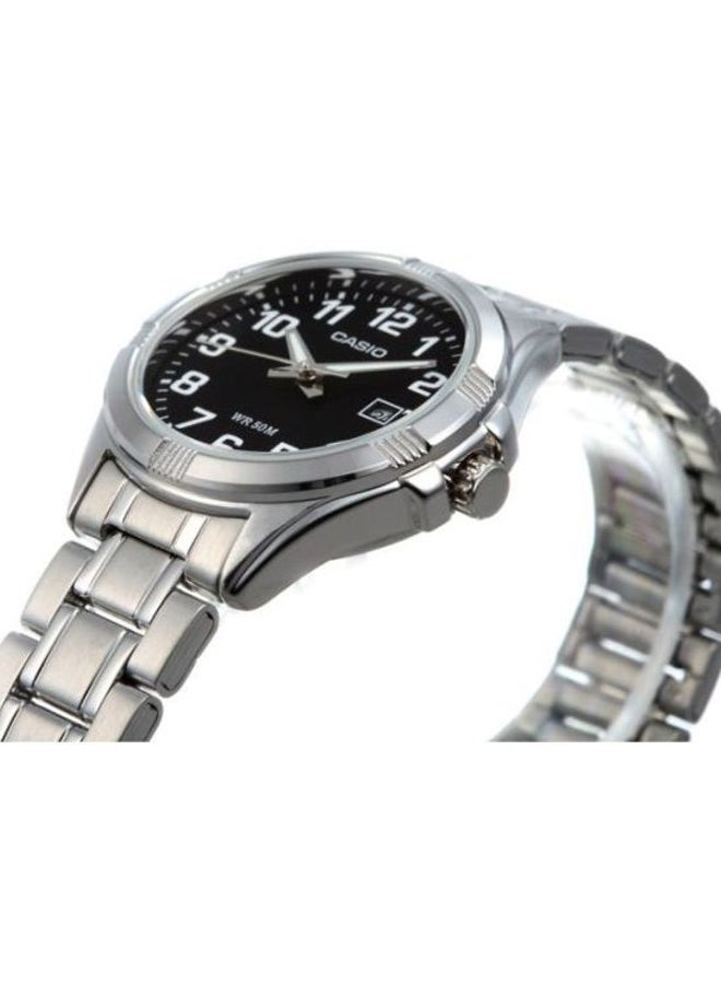 كاسيو ساعة يد رسمية بعقارب طراز LTP-1308D-1B - قياس 31 مم - لون فضي للنساء - Image 4