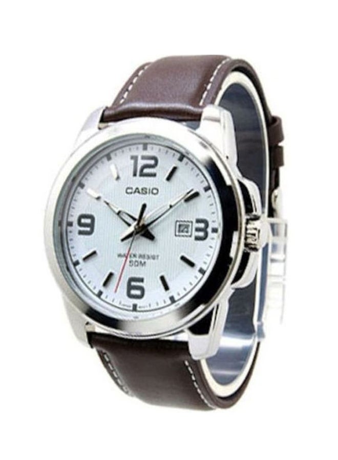 CASIO Men's Enticer Series Water Resistant Analog Watch MTP-1314L-7A - 50 mm - Brown - Image 4