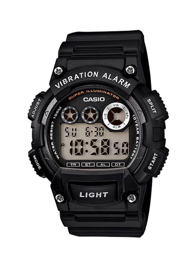 CASIO Men's Water Resistant Digital Watch W-735H-1A - 51 mm - Black - Image 1