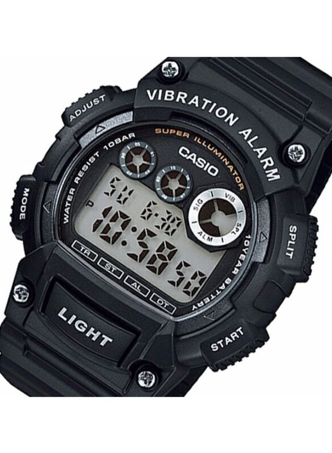 CASIO Men's Water Resistant Digital Watch W-735H-1A - 51 mm - Black - Image 4