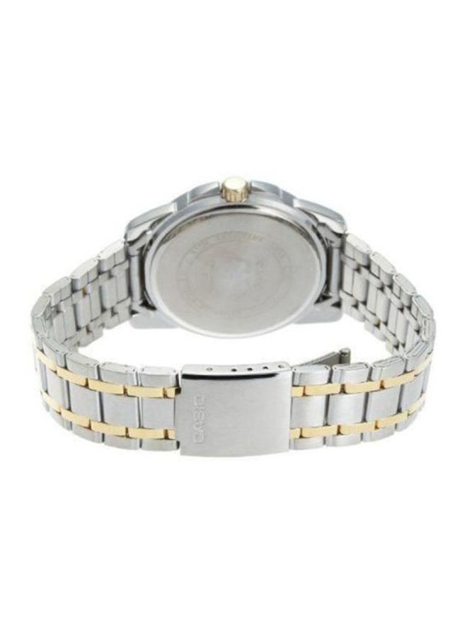 CASIO Women's Enticer Analog Watch LTP-1129G-7A - 26 mm - Silver/Gold - Image 2