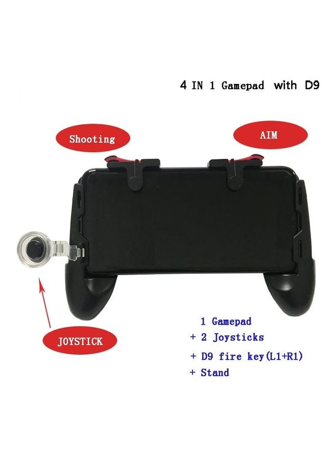 4-In-1 Wireless Gamepad With 2 Joysticks D9 Fire Key and Stand - Image 3