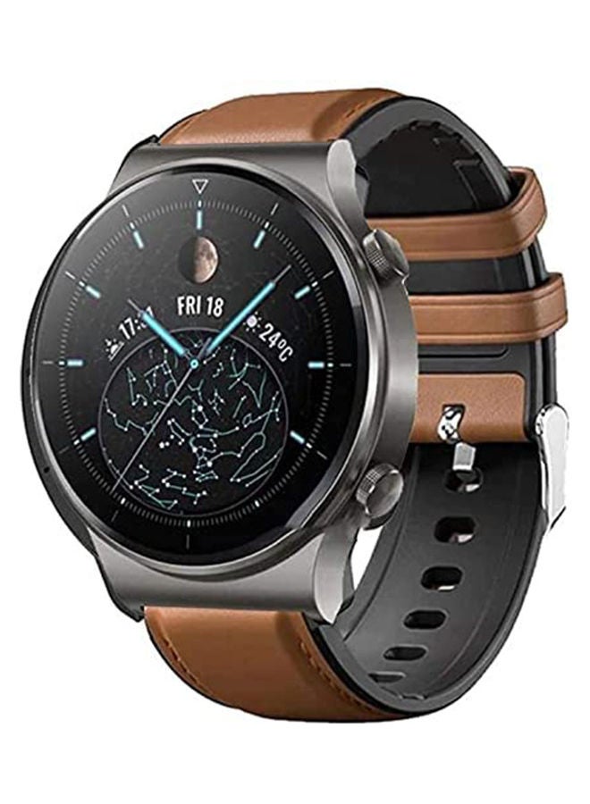 S-Color Replacement Strap Band for Huawei GT2 Pro Watch Brown - Image 1