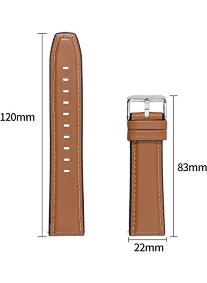 S-Color Replacement Strap Band for Huawei GT2 Pro Watch Brown - Image 5