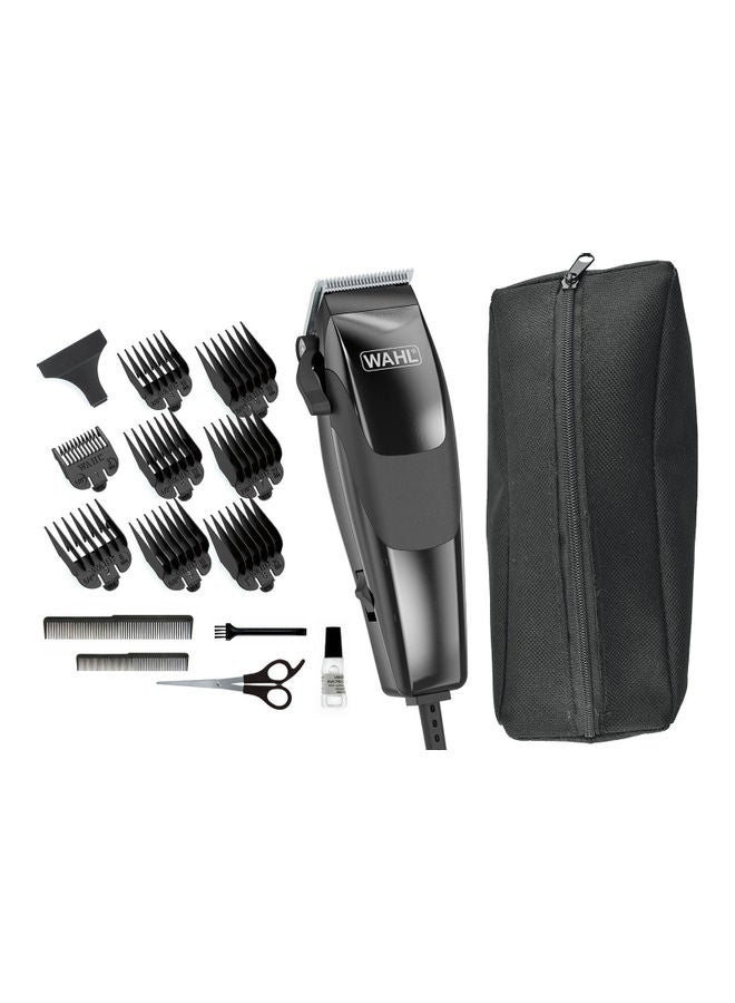 WAHL WAHL Sure Cut Clipper Kit, Self-Sharpening Blades, Adjustable Taper Level, corded electric hair clipper, Rechargeable Clipper for men, 8 Guide Combs, Mini trimmer perfect on the go, 79449-200 Black  - Image 1