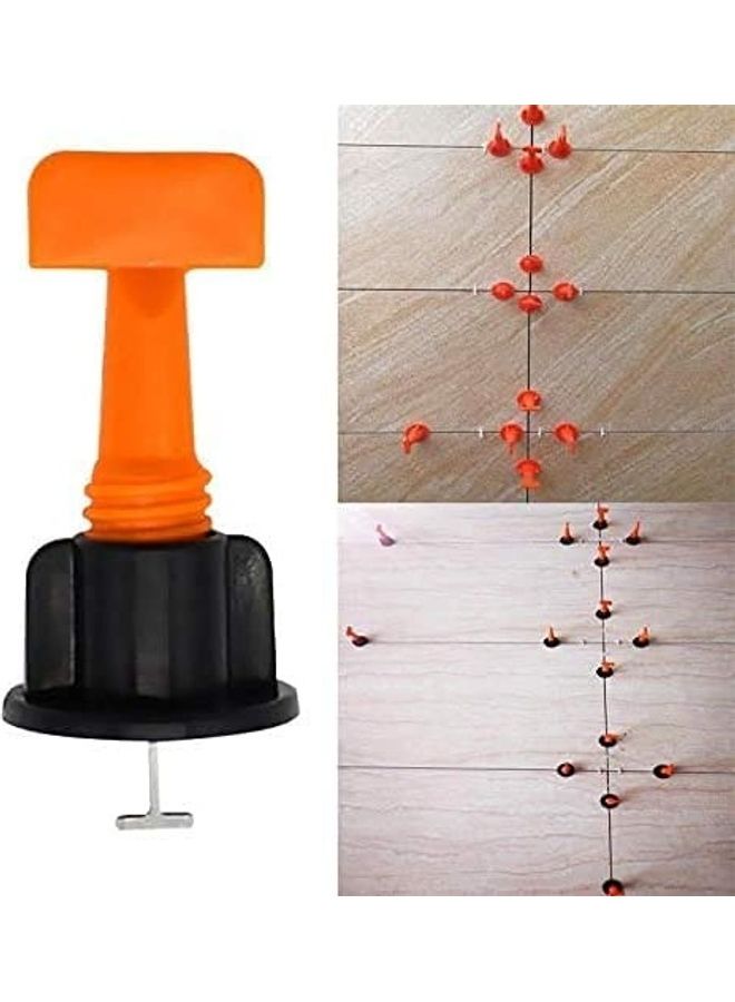 Strong 50-Piece 2.0mm Gap Ceramic Tile Leveler Orange/Black - Image 2