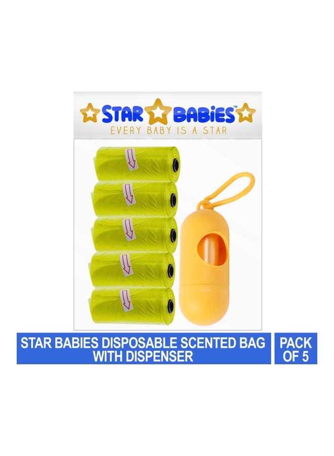 STAR BABiES Disposable Scented Bag With Dispenser - Pack Of 5 - Image 2