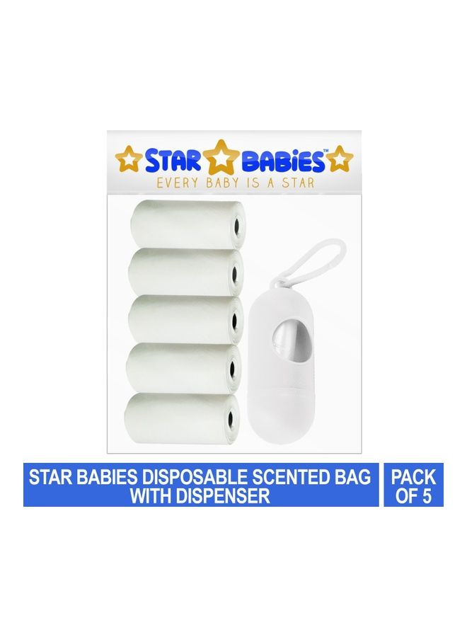 ستار بيبيز مجموعة من خمسة أكياس معطرة للاستخدام مرةً واحدةً. - Image 2