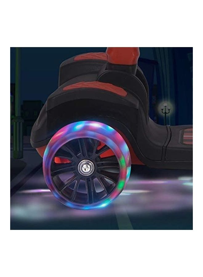 Cool Baby Foldable LED Light Wheels Ride-On Scooter with Adjustable Height and Music 65 x 30 x 77cm - Image 5