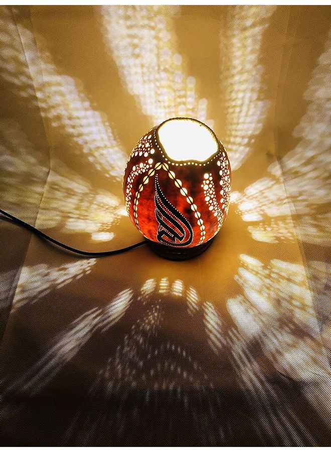 Gound Art Night Lamp Light Brown - Image 3