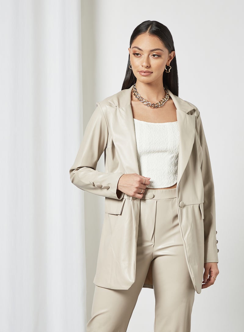 PU Pocket Blazer Stone-Grey - v1624514878/N47080150V_1