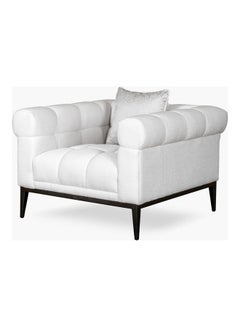 2XL Home Braeden One-Seater Sofa White/Black 102x100x69cm  - Image 2