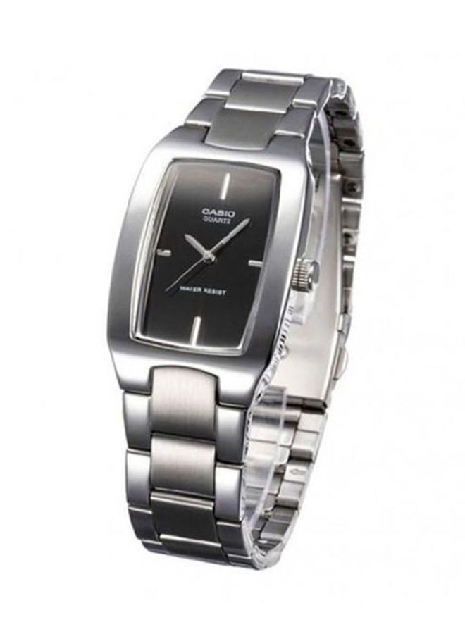 كاسيو ساعة يد بعقارب وسوار من الإستانلس ستيل طراز LTP 1165A 1CDF - 33 مم - فضي للنساء - Image 5