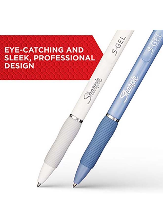 Sharpie 4-Piece  Medium Point (0.7mm) S-Gel Ink Pen Blue - Image 2