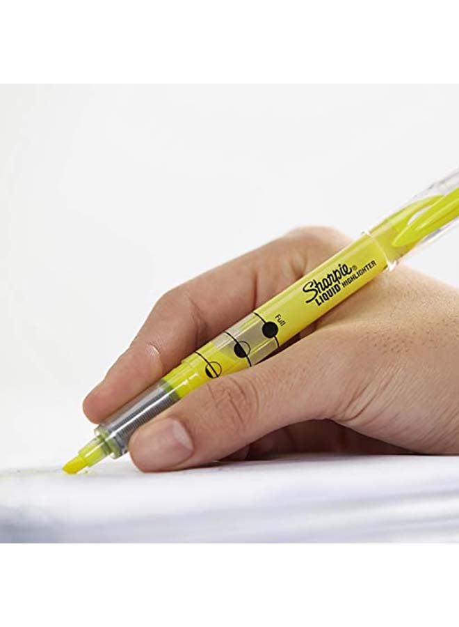 Sharpie - 5-Piece Accent Pen-Style Retractable Highlighter Yellow - Image 1