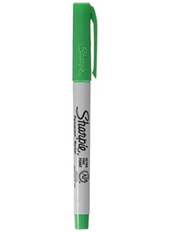 Super Fine Point Permanent Marker Green