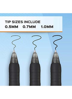 36-Piece Profile Retractable Pen, 0.7mm Gel Ink Pen Black - v1624516010/N46866581A_2