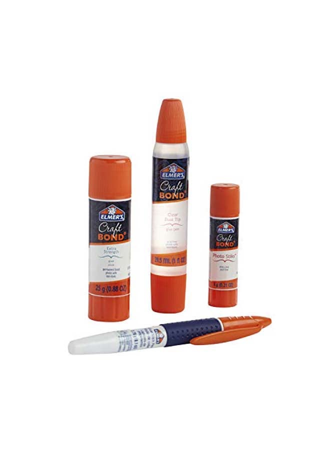 Sharpie 4-Piece Elmer's CraftBond Scrapbook Glue Set Multicolour  - Image 1