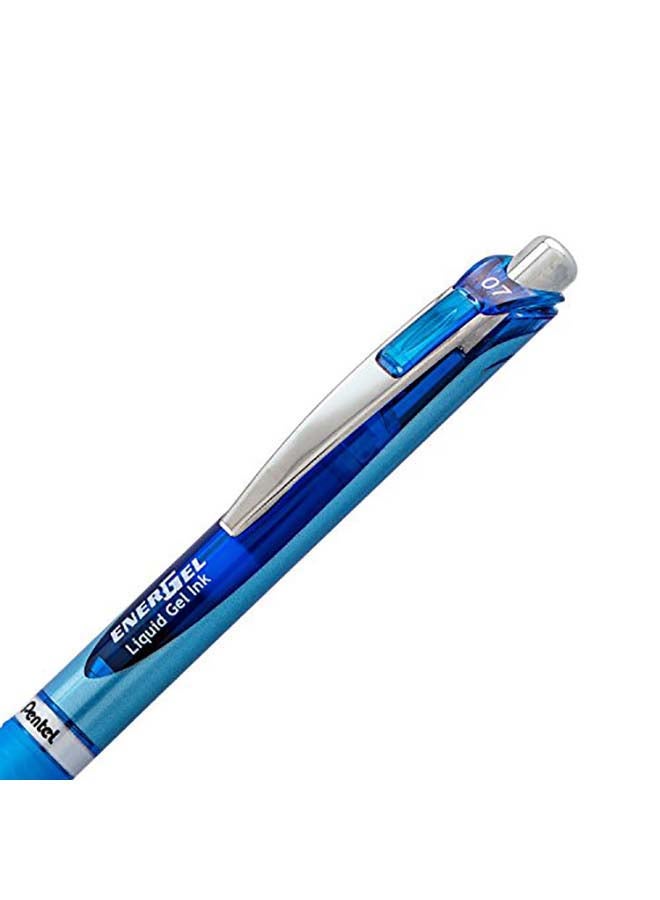 Pentel EnerGel Deluxe RTX Retractable Liquid Gel Pen, Pack of 12 Blue - Image 2