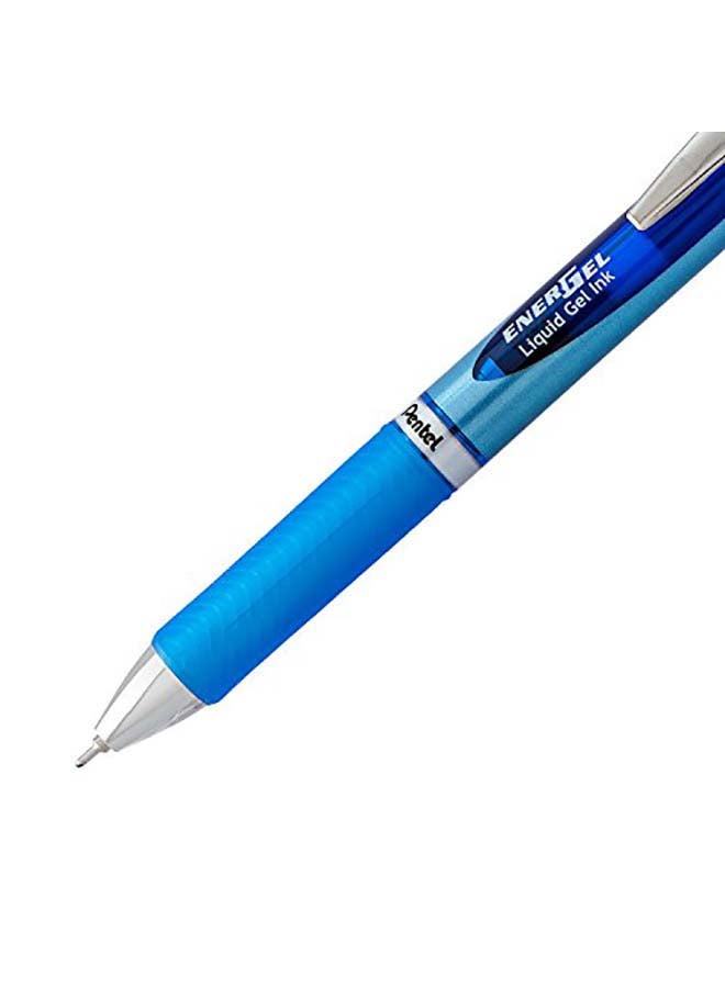 Pentel EnerGel Deluxe RTX Retractable Liquid Gel Pen, Pack of 12 Blue - Image 4