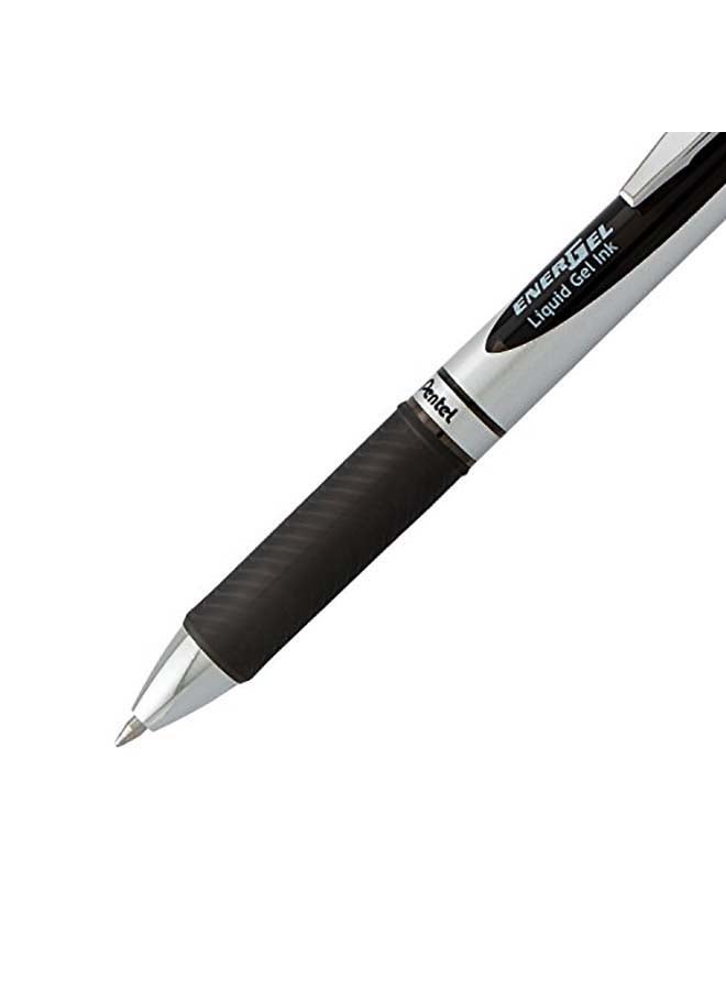 بنتل قلم حبر جل سائل إنرجل RTX قابل للسحب، عبوة من 12 قطعة أسود - Image 2