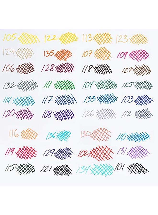 Pentel 36-Piece Color Pen Set Multicolour - Image 1